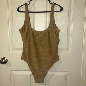 Elegant Gold Women's One Piece Swimsuit